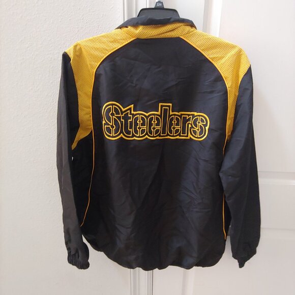 Pittsburgh Steelers Quarter Zip NFL Apparel Pullover Windbreaker Jacket XL - Picture 3 of 3